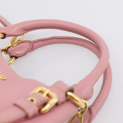 Miu Miu Madras Convertible Leather, Pink, Leather, Tote Bag