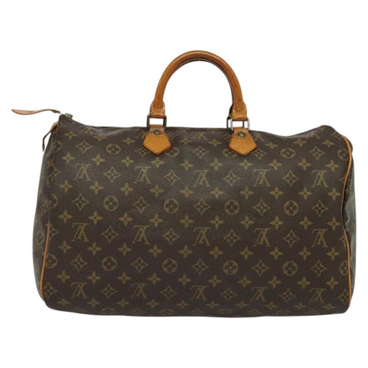 Louis Vuitton Speedy Handbag Monogram Canvas, BROWN, CANVAS, Handbag