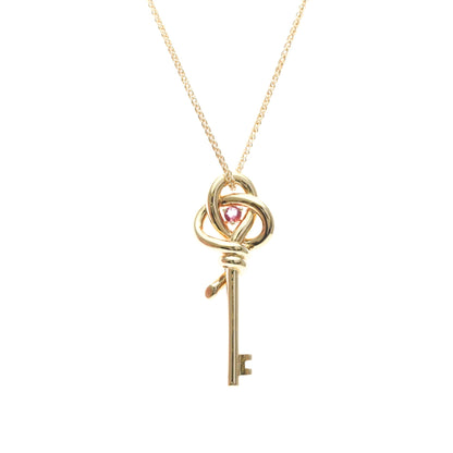 Tiffany & Co. Knot Key Pendant 18K Rose Gold, Gold, Pink Gold, Necklace