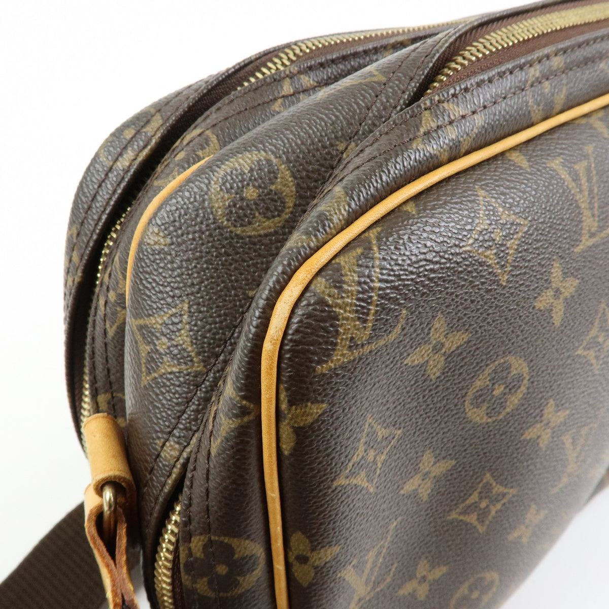 Louis Vuitton Reporter Monogram Canvas, Brown, Canvas, Shoulder Bag