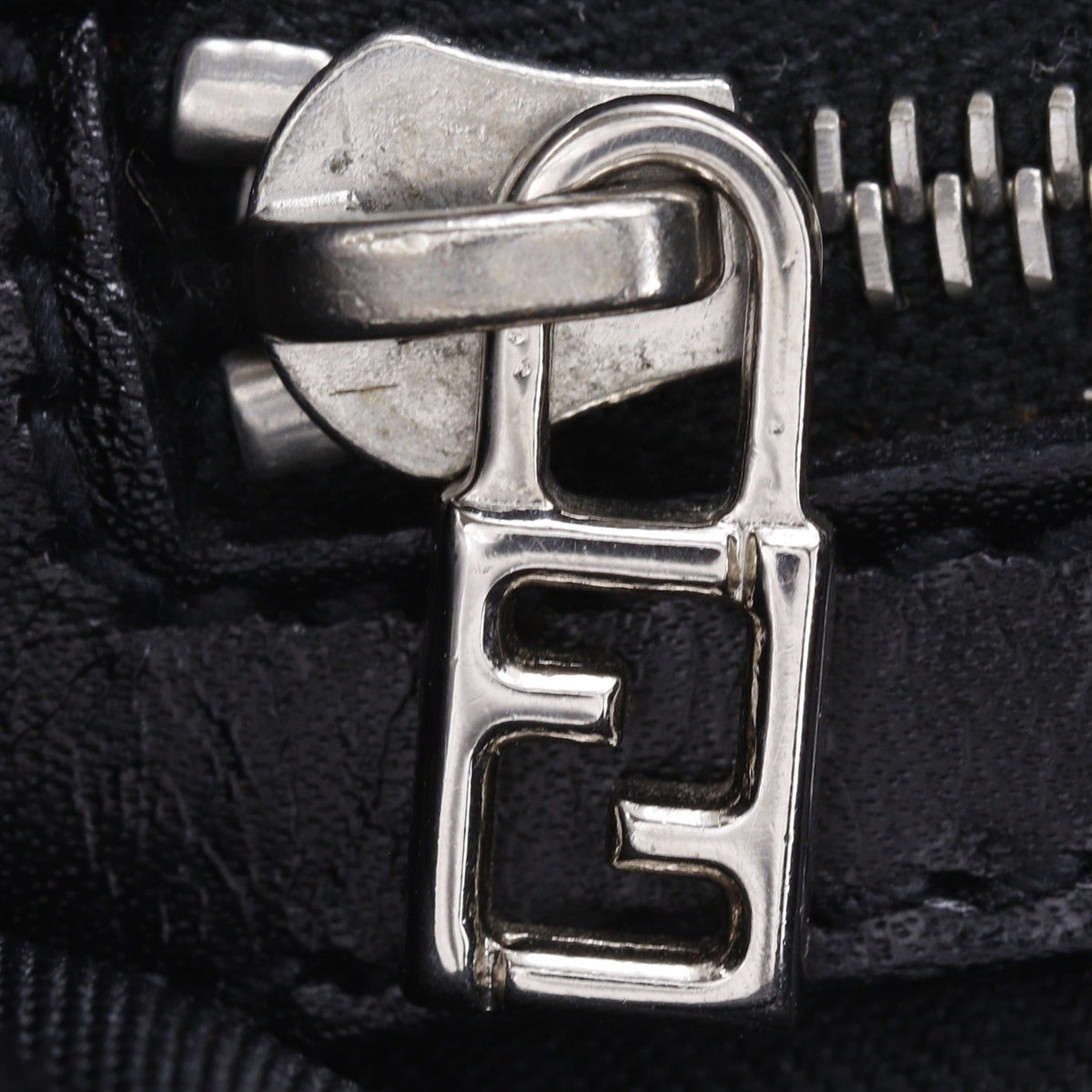 Fendi Vintage FF Nylon, Black, Nylon, Tote Bag