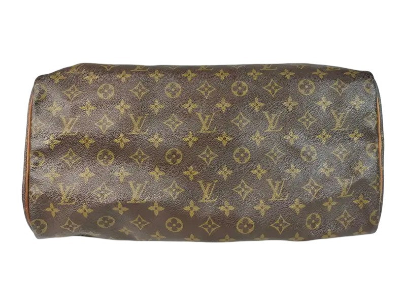 Louis Vuitton Speedy Monogram, Brown, Canvas, Handbag