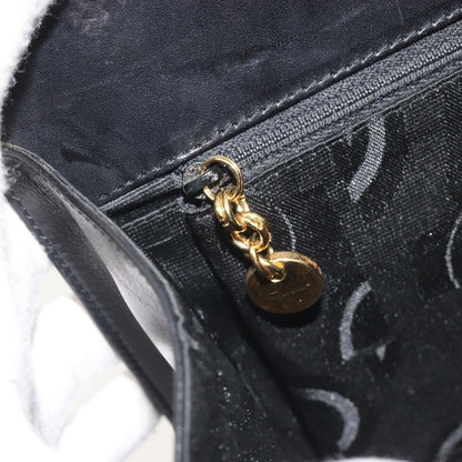 Salvatore Ferragamo Vintage Gancini Chain Leather, Black, Leather, Shoulder Bag