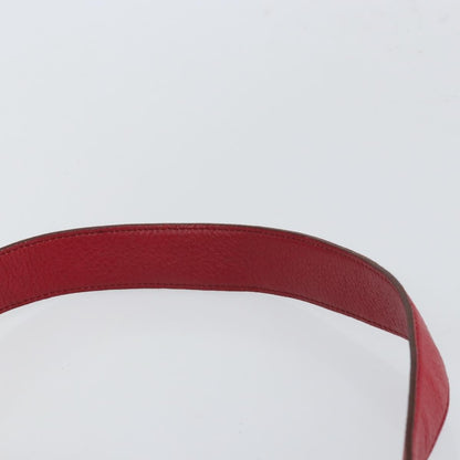 Salvatore Ferragamo Gancini Leather, Red, Leather, Shoulder Bag