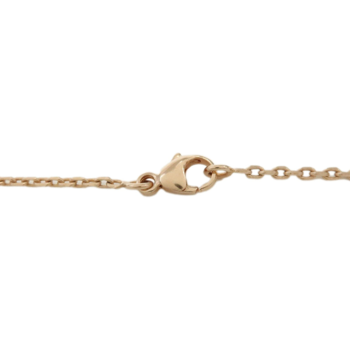 Hermes Pop H Pendant Chain Metal and Enamel, Pink, Rose Gold, Necklace