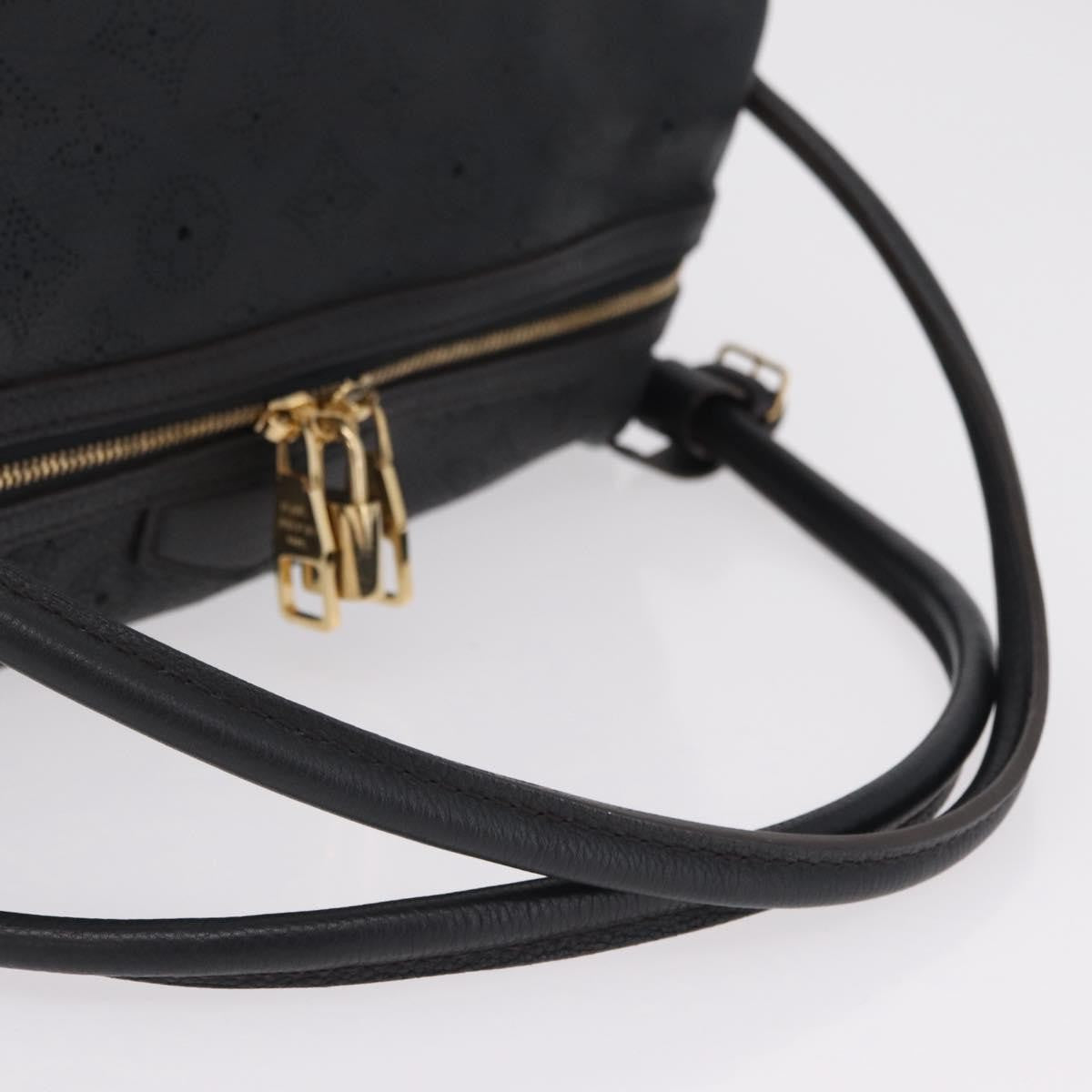 Louis Vuitton Galatea Mahina Leather, Black, Leather, Handbag