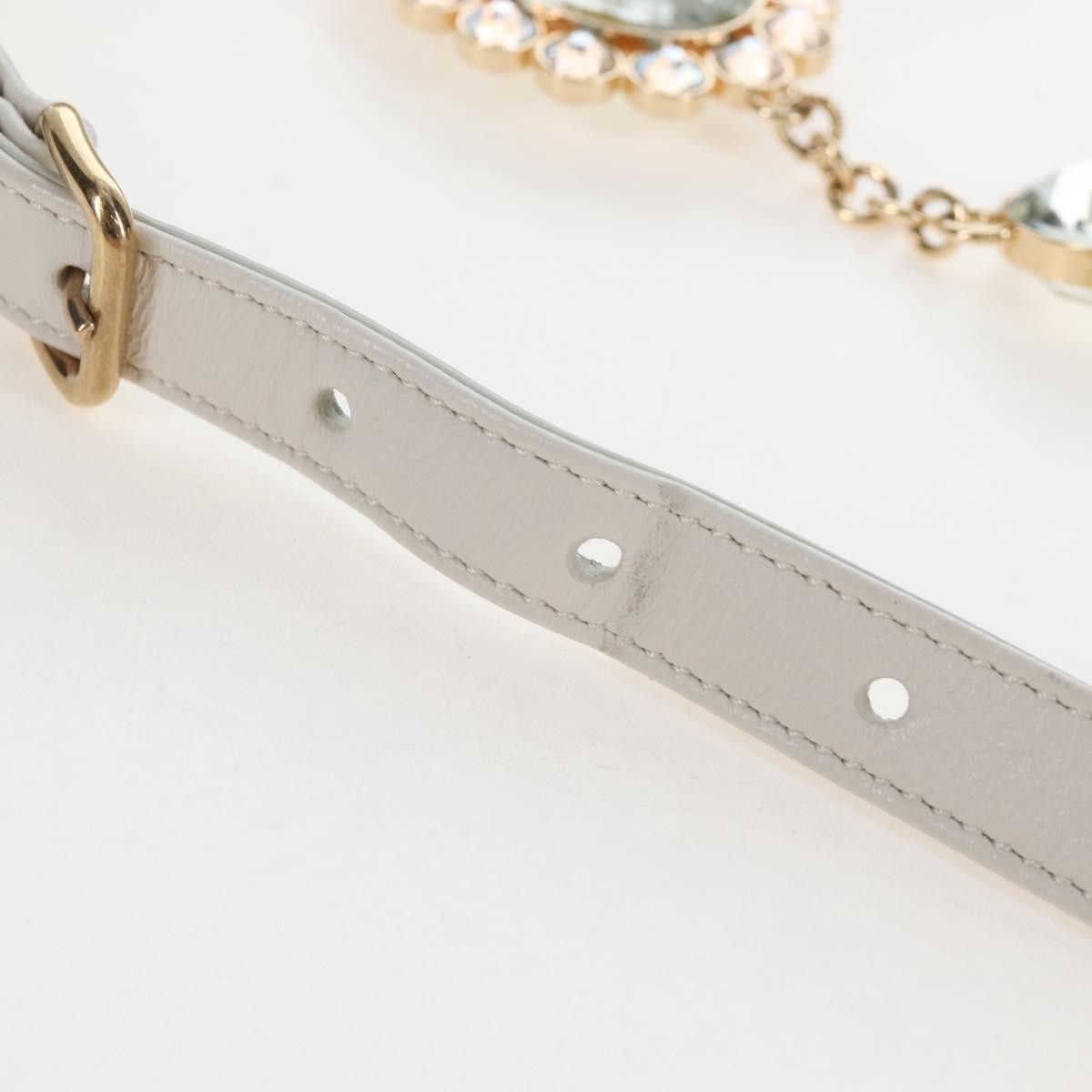 Miu Miu Crystal Convertible Matelasse Leather, White, Leather, Tote Bag