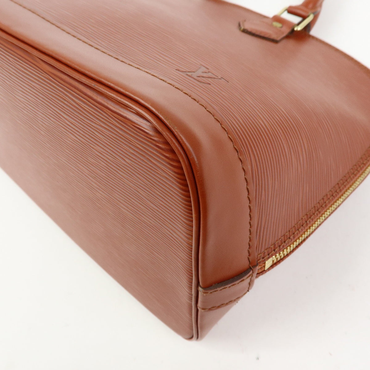 Louis Vuitton Alma Epi Leather, Brown, Leather, Handbag