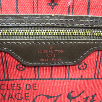 Louis Vuitton Neverfull Damier, Brown, Canvas, Tote Bag