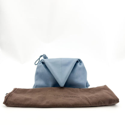 Bottega Veneta BV Trine Fold Clutch Leather, Blue, Leather, Clutch