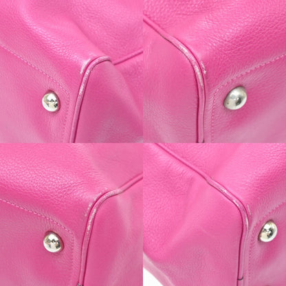 Loewe Heritage Boston Leather, Pink, Leather, Handbag