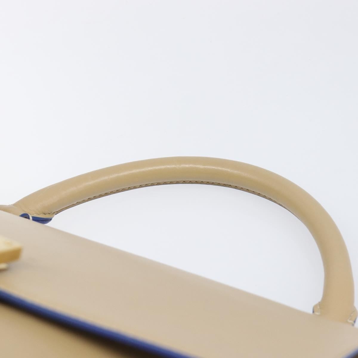 Celine Trapeze Leather, Beige, Leather, Handbag