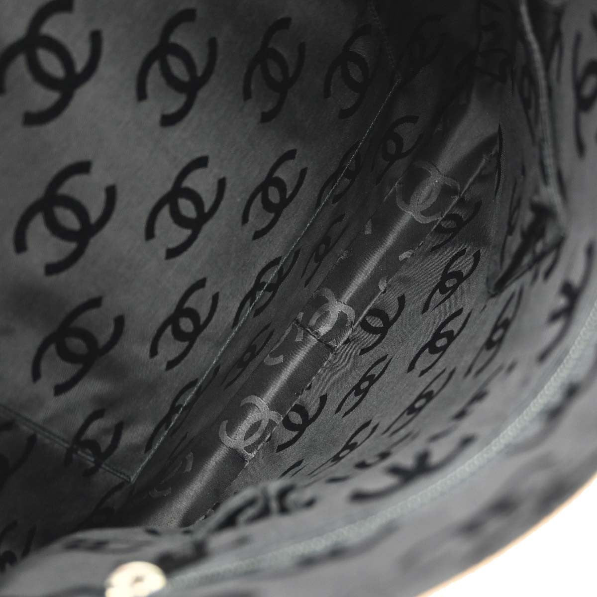 Chanel Cambon Quilted Leather, Beige, Leather, Shoulder Bag