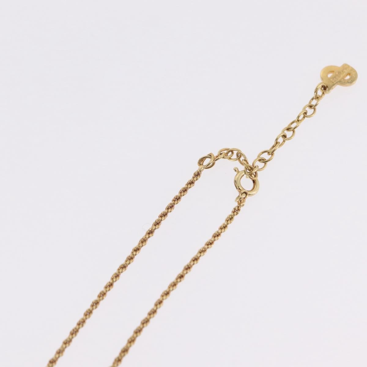 Christian Dior Vintage CD Heart Pendant Metal, Gold, Metal, Necklace