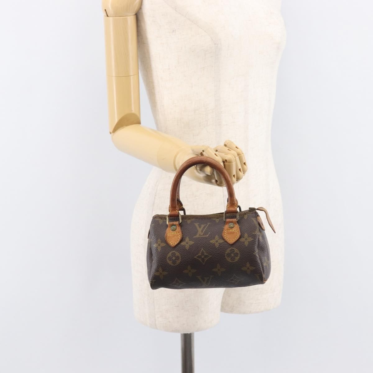 Louis Vuitton Speedy Mini HL Monogram Canvas, Brown, Canvas, Handbag