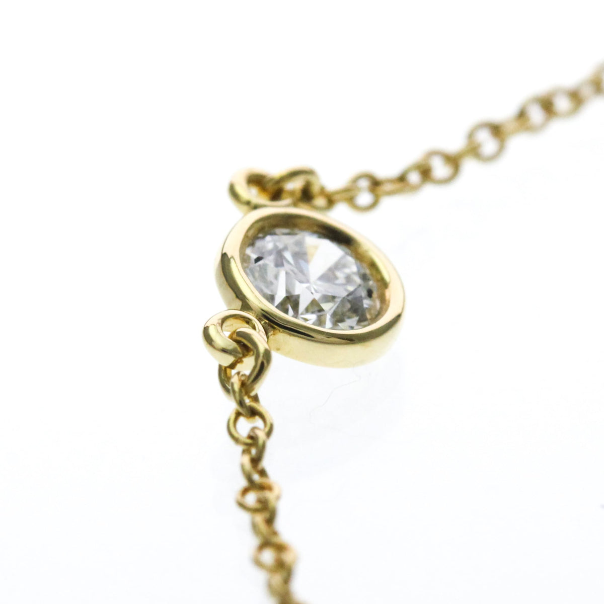 Tiffany & Co. Elsa Peretti Diamonds By The Yard Pendant 18K Yellow Gold with Diamond, Gold, Yellow Gold, Necklace