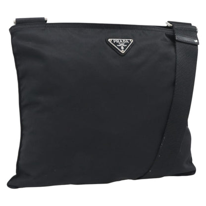 Prada Shoulder Tessuto, Black, Nylon, Shoulder Bag