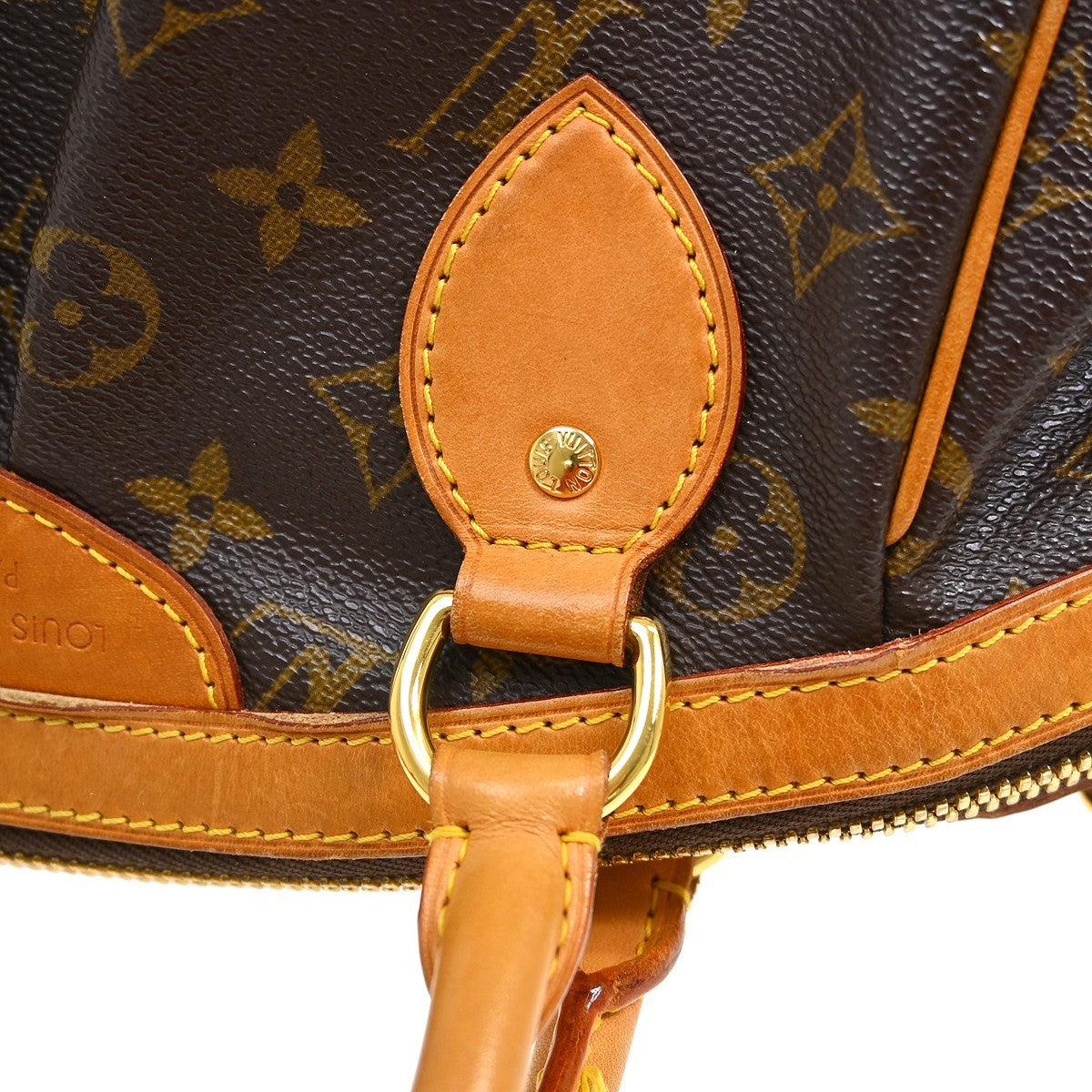 Louis Vuitton Tivoli Monogram, Brown, Canvas, Handbag