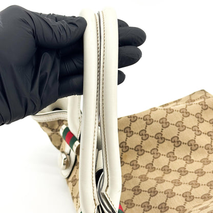 Gucci Match Ball GG Canvas, Brown, Canvas, Tote Bag