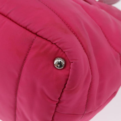 Prada Bomber Tessuto, Pink, Nylon, Tote Bag