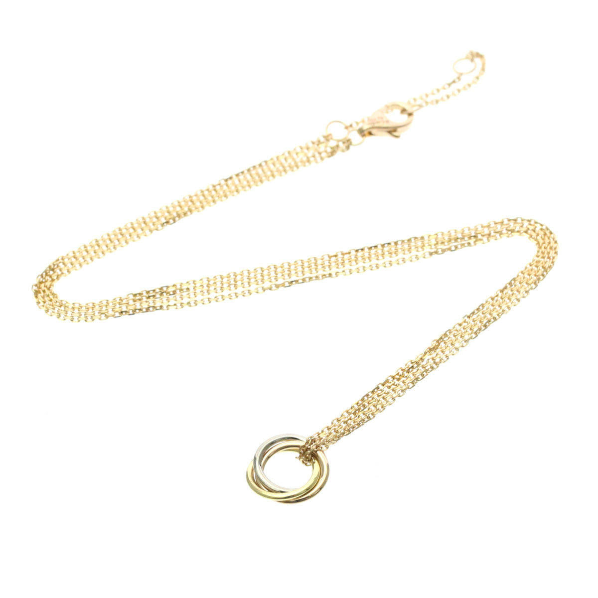 Cartier Trinity Choker 18K Tricolor Gold, Gold, Gold, Necklace