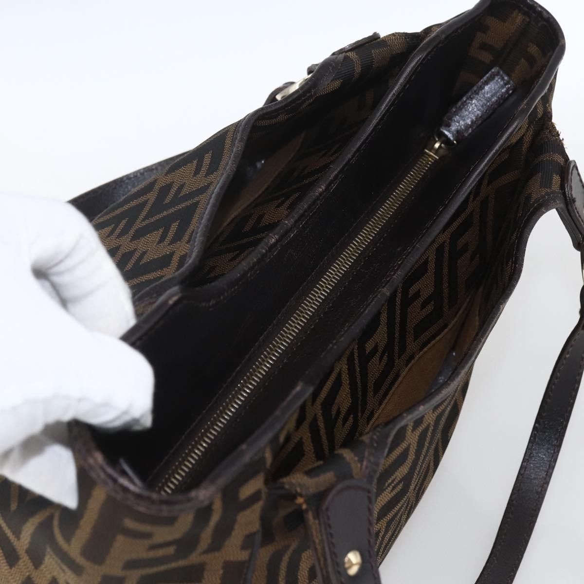 Fendi Chef Zucca Canvas, Brown, Canvas, Tote Bag