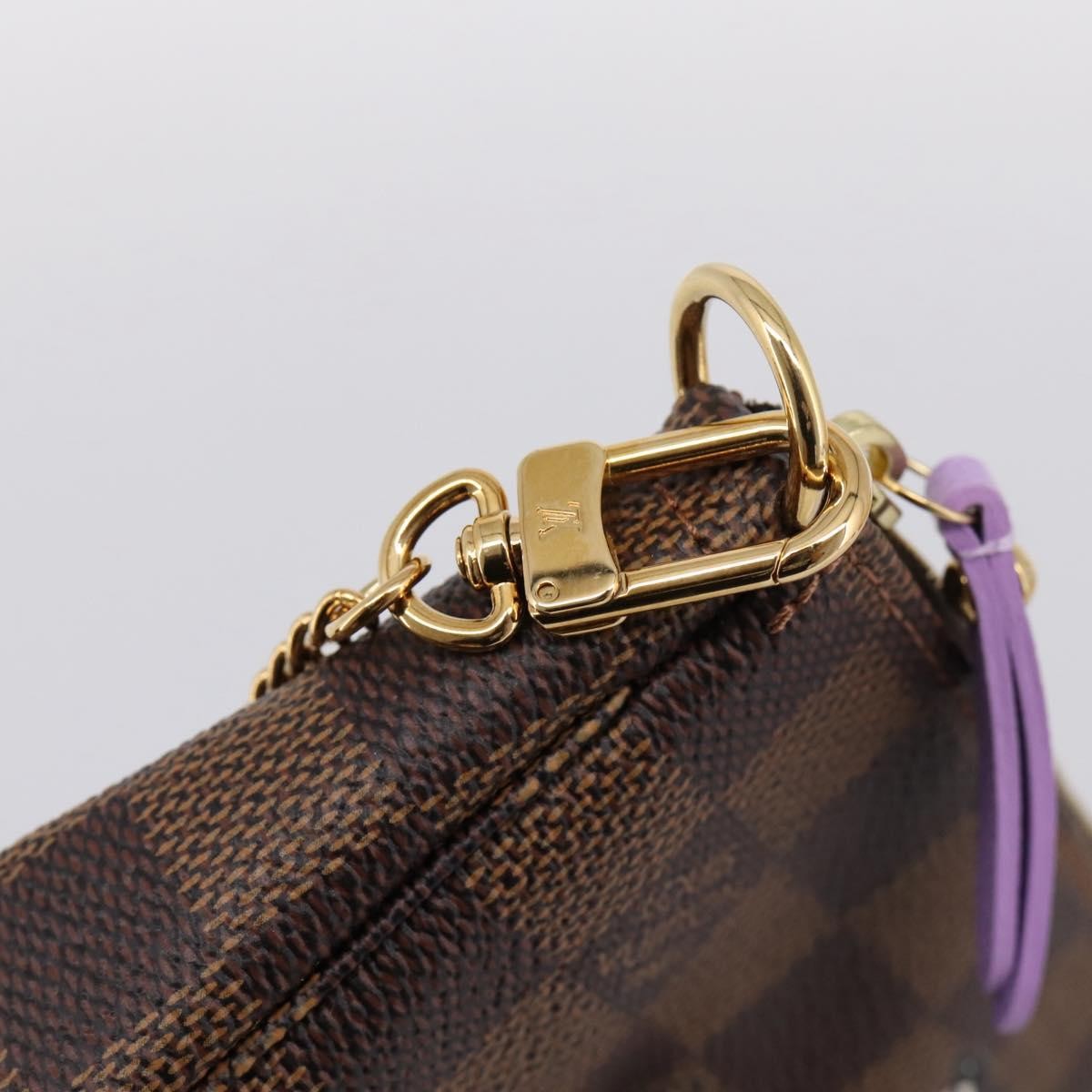 Louis Vuitton Pochette Accessoires Limited Edition Damier, Brown, Canvas, Clutch