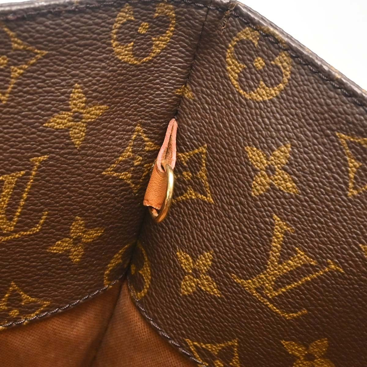 Louis Vuitton Shopping Sac Monogram Canvas, Brown, Canvas, Handbag