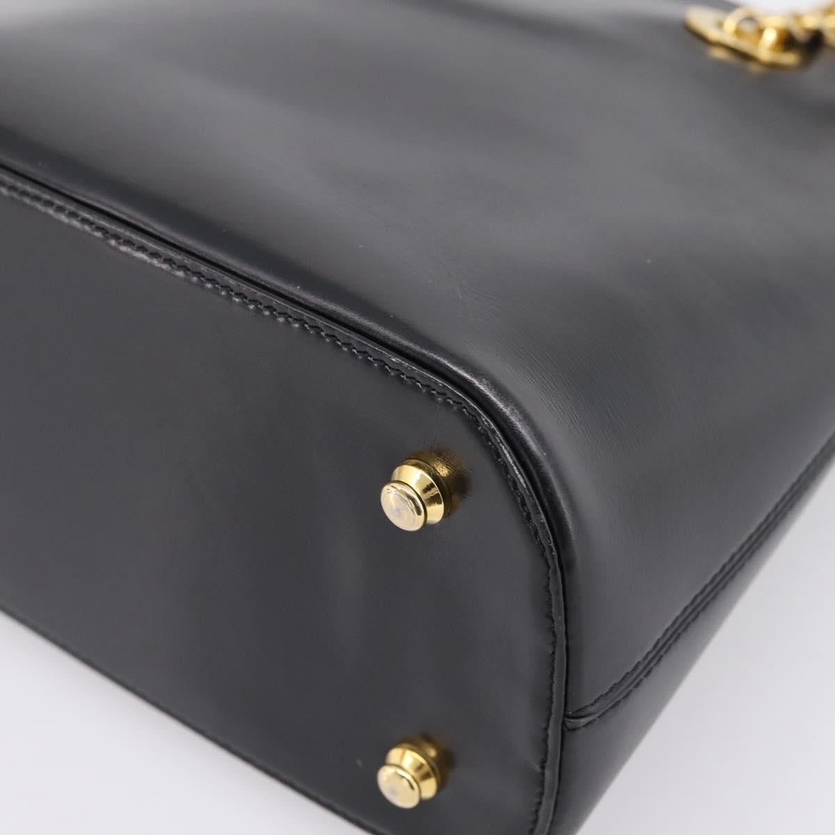 Celine Shoulder Leather, Black, Leather, Shoulder Bag