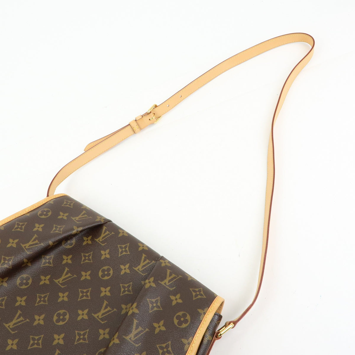 Louis Vuitton Menilmontant Monogram Canvas, Brown, Canvas, Handbag