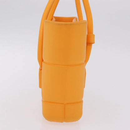 Bottega Veneta Arco Rubber, Orange, Rubber, Tote Bag