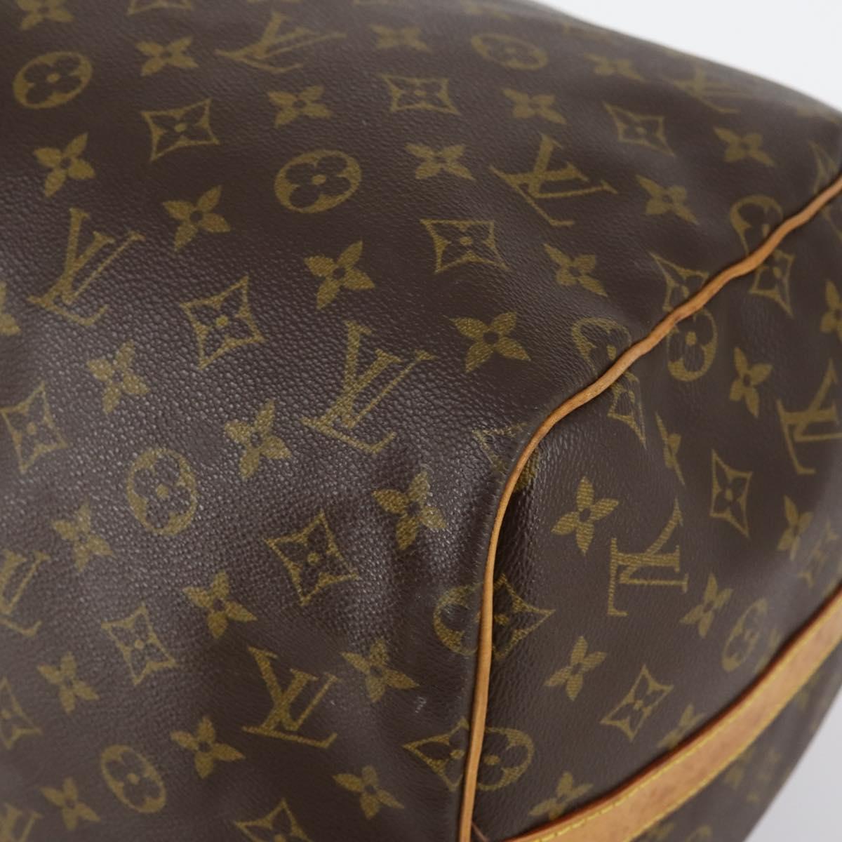 Louis Vuitton Keepall Bag Monogram Canvas, BROWN, CANVAS, Travel bag