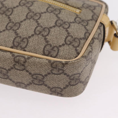 Gucci Front Zip GG Canvas, Beige, Canvas, Crossbody Bag