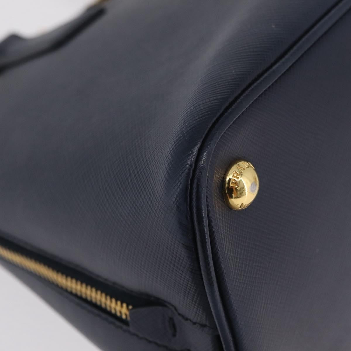 Prada Promenade Saffiano Leather, Navy, Leather, Handbag