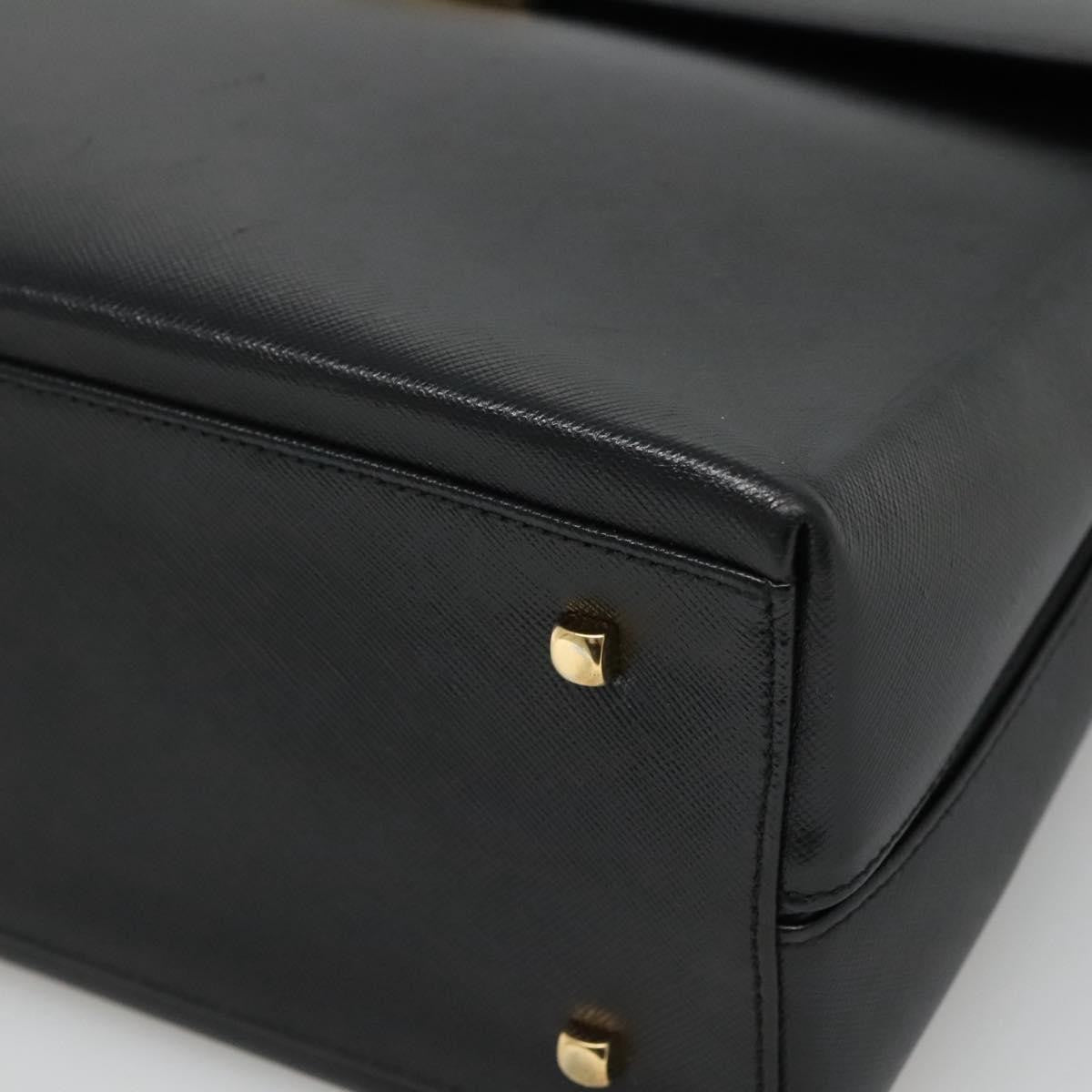 Salvatore Ferragamo Gancini Convertible Top Handle Leather, Black, Leather, Handbag