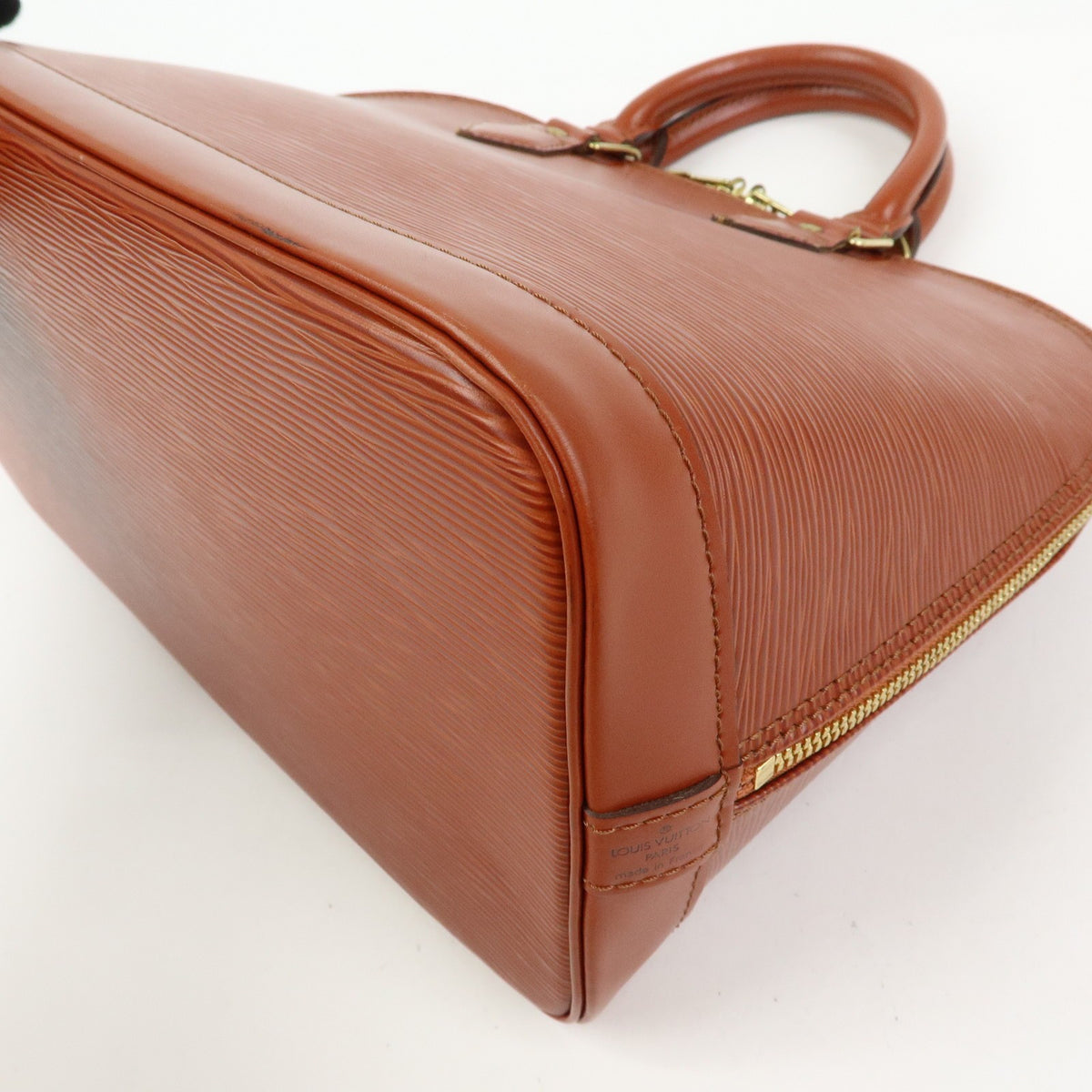 Louis Vuitton Alma Epi Leather, Brown, Leather, Handbag