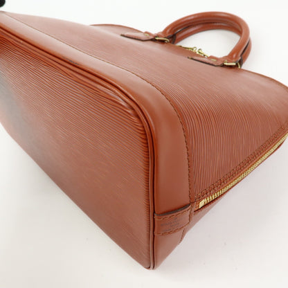 Louis Vuitton Alma Epi Leather, Brown, Leather, Handbag