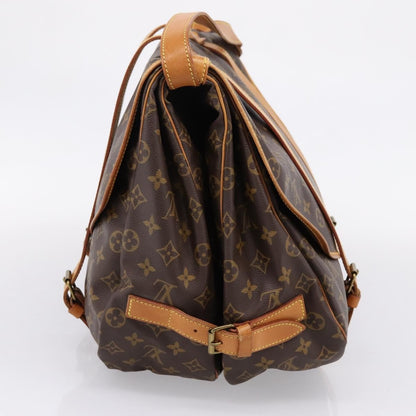 Louis Vuitton Saumur Monogram Canvas, Brown, Canvas, Shoulder Bag