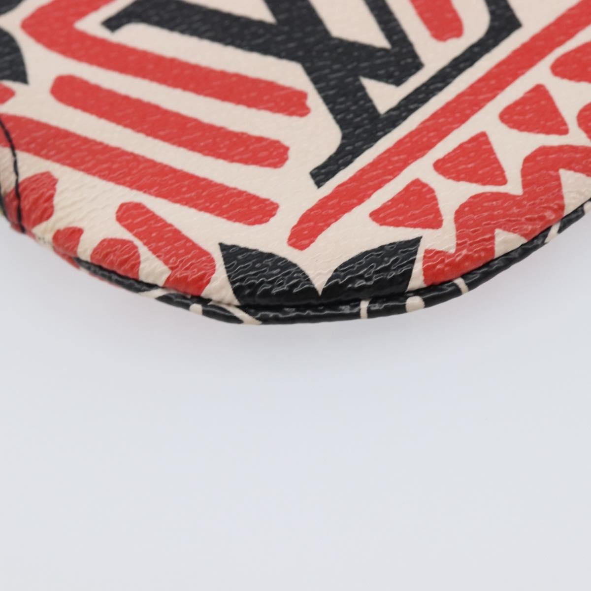 Louis Vuitton Round Coin Purse Limited Edition Crafty Monogram Giant, Red, Canvas, Clutch