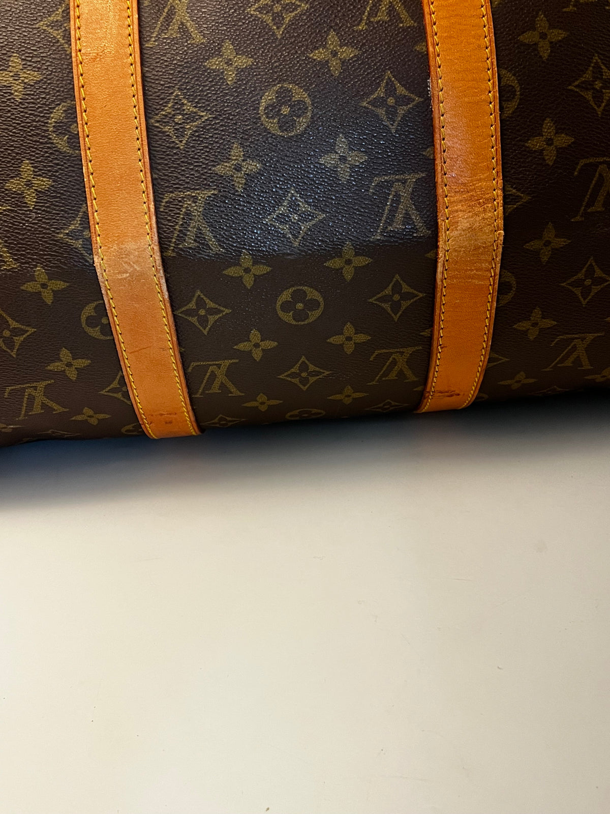 Louis Vuitton Keepall Monogram Canvas, Brown, Canvas, Travel Bag