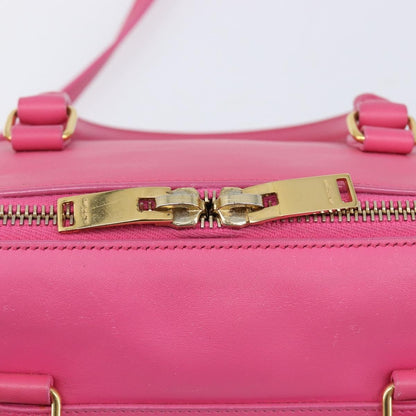 Saint Laurent Classic Duffle Leather, Pink, Leather, Handbag