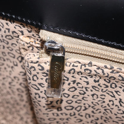 Cartier Panthère Shoulder Leather, Black, Leather, Shoulder Bag