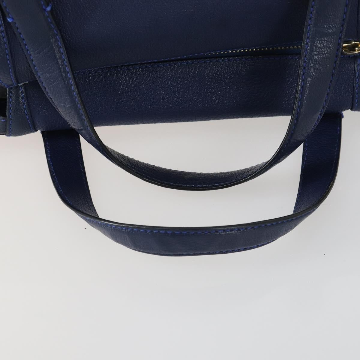 Chloe Bridget Convertible Satchel Leather, Navy, Leather, Handbag