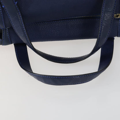 Chloe Bridget Convertible Satchel Leather, Navy, Leather, Handbag