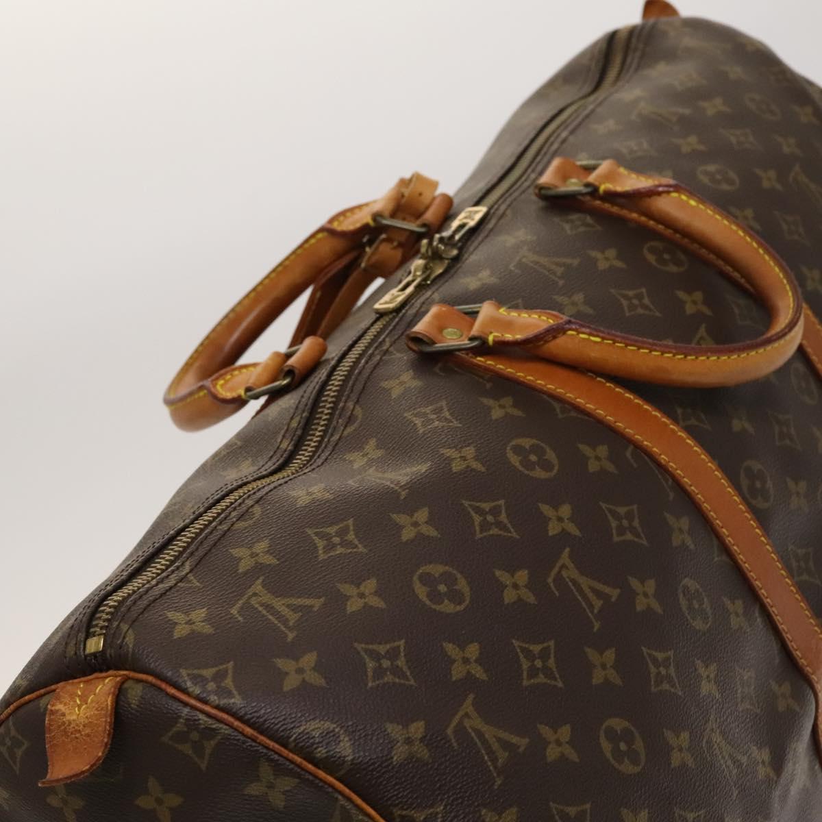 Louis Vuitton Keepall Bag Monogram Canvas, BROWN, CANVAS, Travel bag
