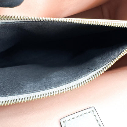 Fendi 2Jours Leather, Gray, Leather, Handbag