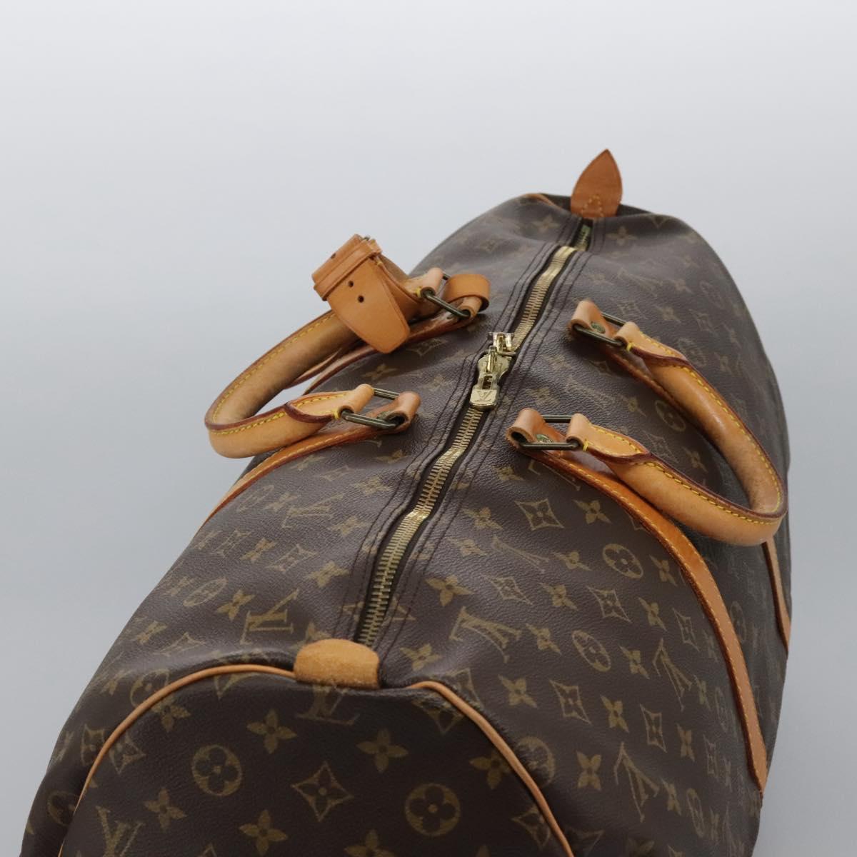 Louis Vuitton Keepall Bag Monogram Canvas, BROWN, CANVAS, Travel bag