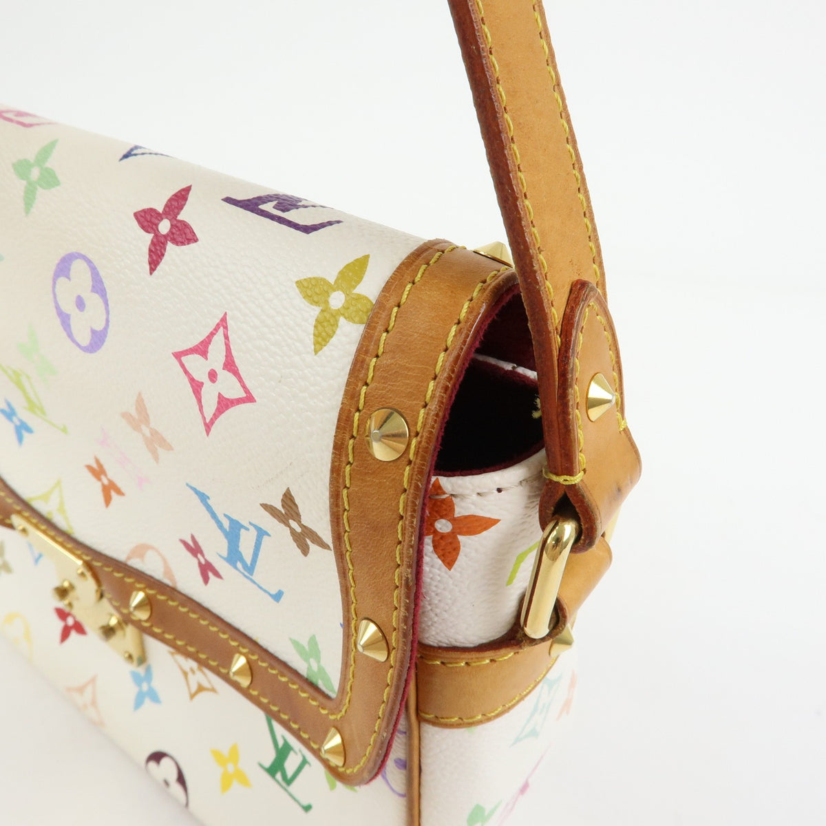 Louis Vuitton Sologne Monogram Multicolor, White, Canvas, Handbag