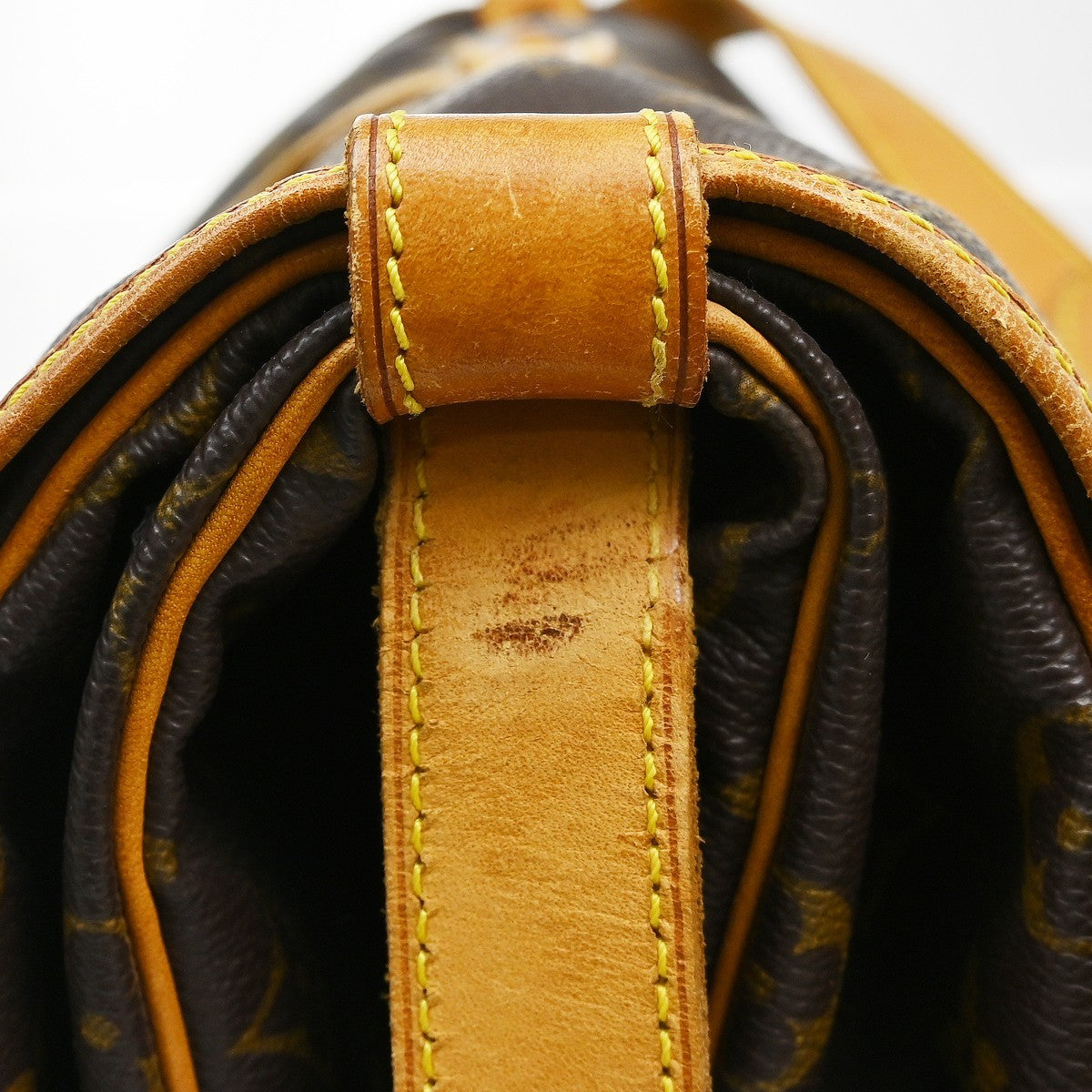 Louis Vuitton Saumur Monogram Canvas, Brown, Canvas, Handbag