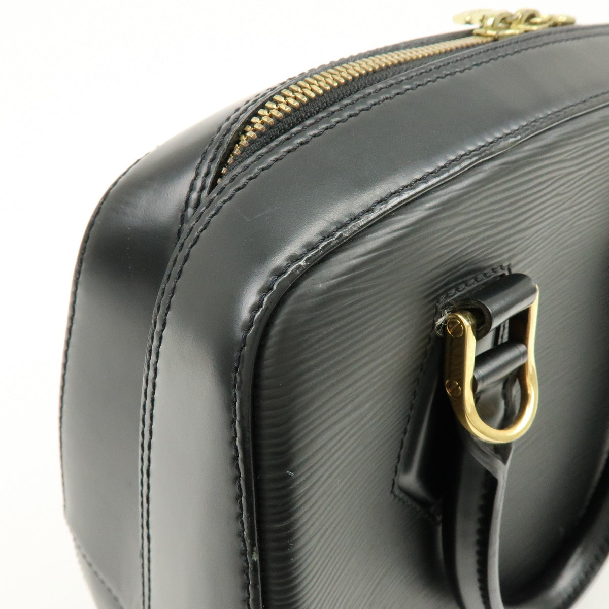 Louis Vuitton Sablons Epi Leather, Black, Leather, Handbag